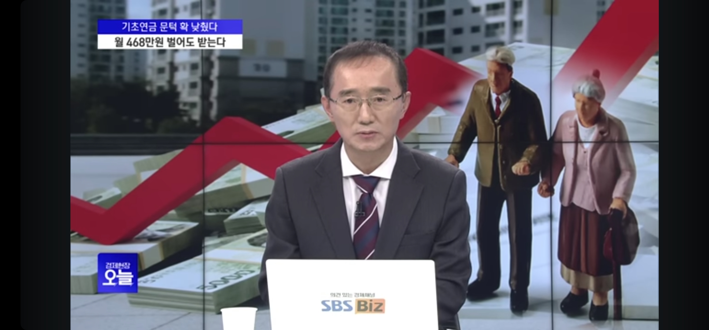 현행 기초연금제도 문제점을 지적한 동영상