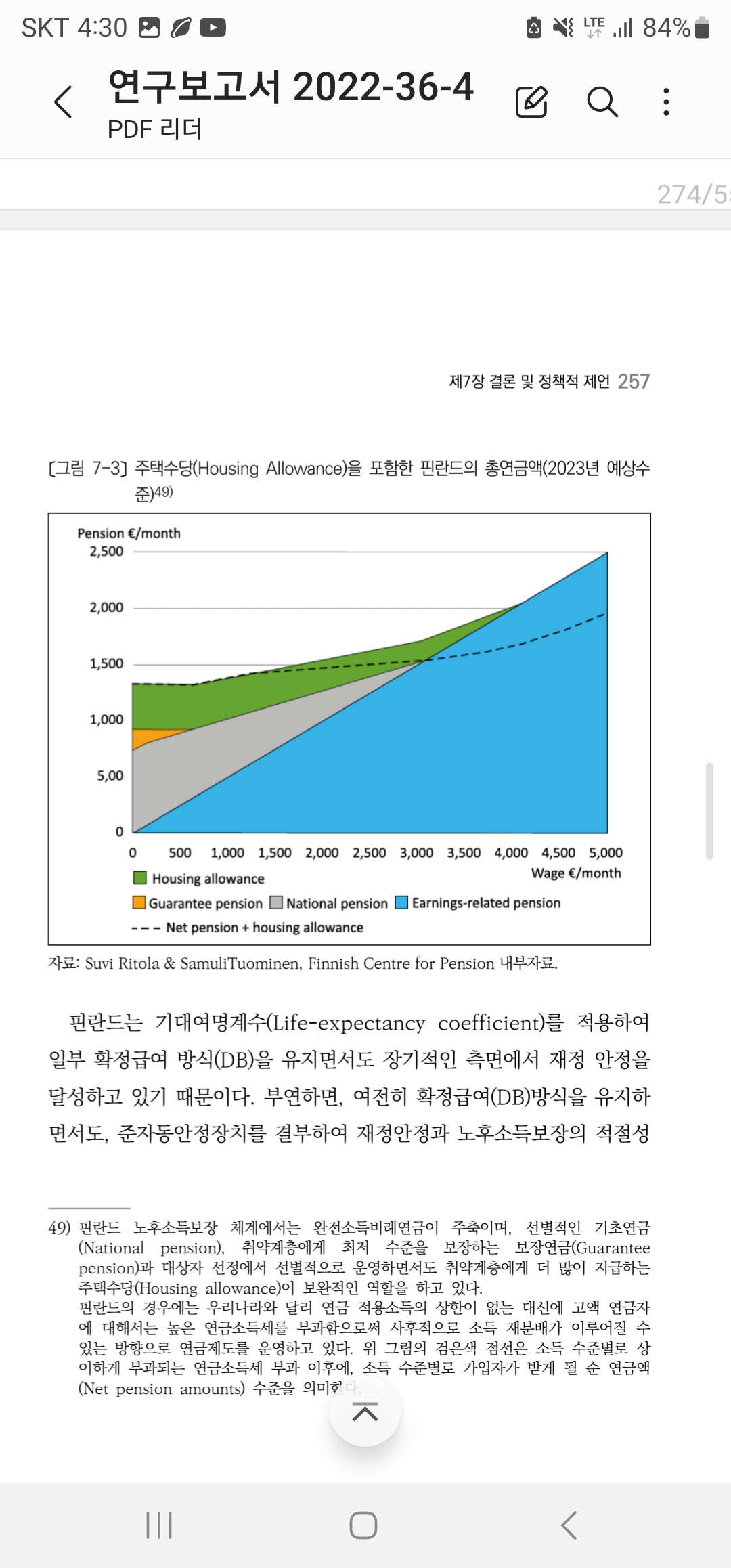 공적연금 개혁 및 재구조화 방안 (2022년)