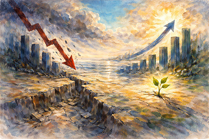 한국 잠재성장률 2% 붕괴…2056년 ‘0%’ 턱걸이 경고 (2026.02.20)